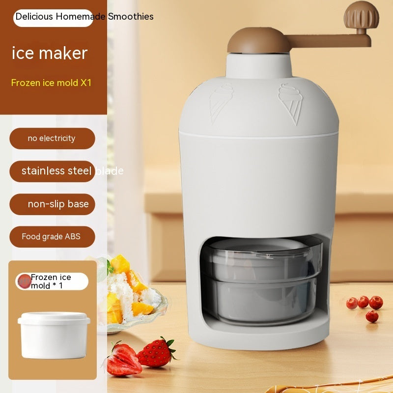Sheila Merchandise manual ice crusher summer snow cone machine with stainless steel blade and non-slip base