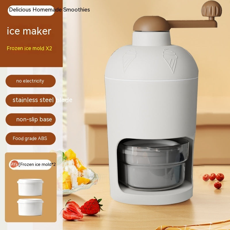 Sheila Merchandise summer snow cone machine manual ice crusher with stainless steel blade and non slip base
