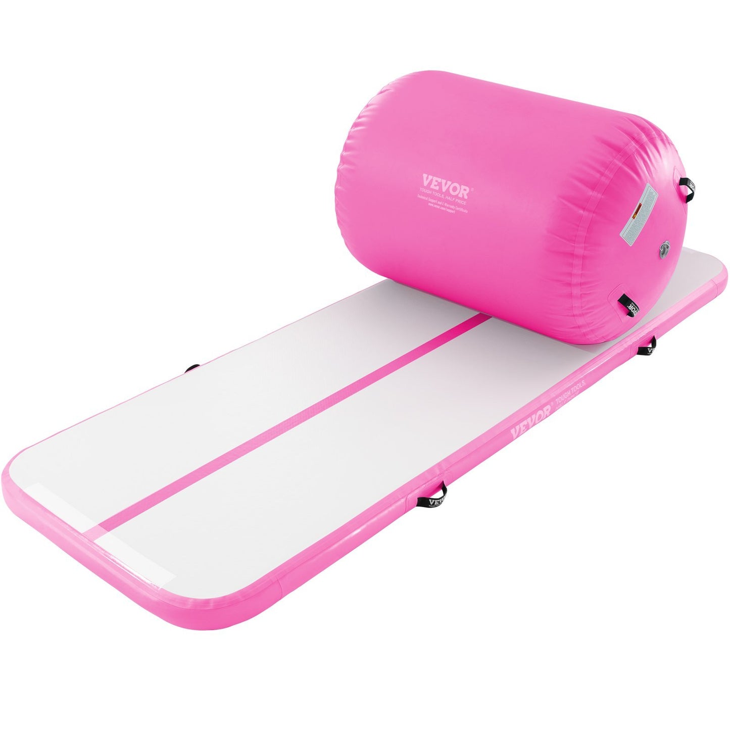 Sheila Merchandise inflatable gymnastics air mat set in pink and white for safe practice