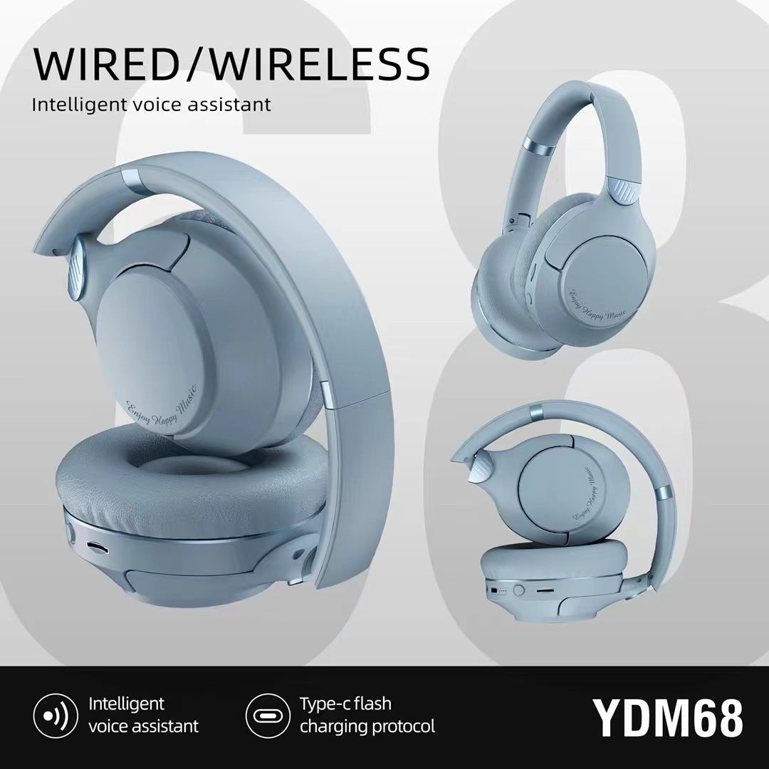 Sheila Merchandise wireless sports headphones in gray with intelligent voice assistant and Type-C charging