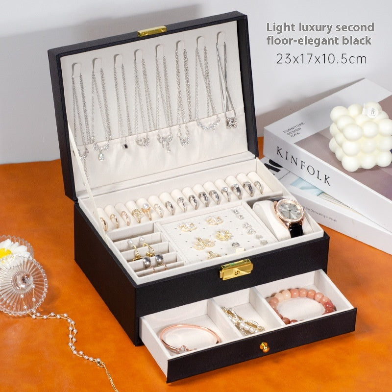 Exquisite Luxury Jewelry Box – Perfect for Gold, Necklaces, Earrings & Hand Jewelry