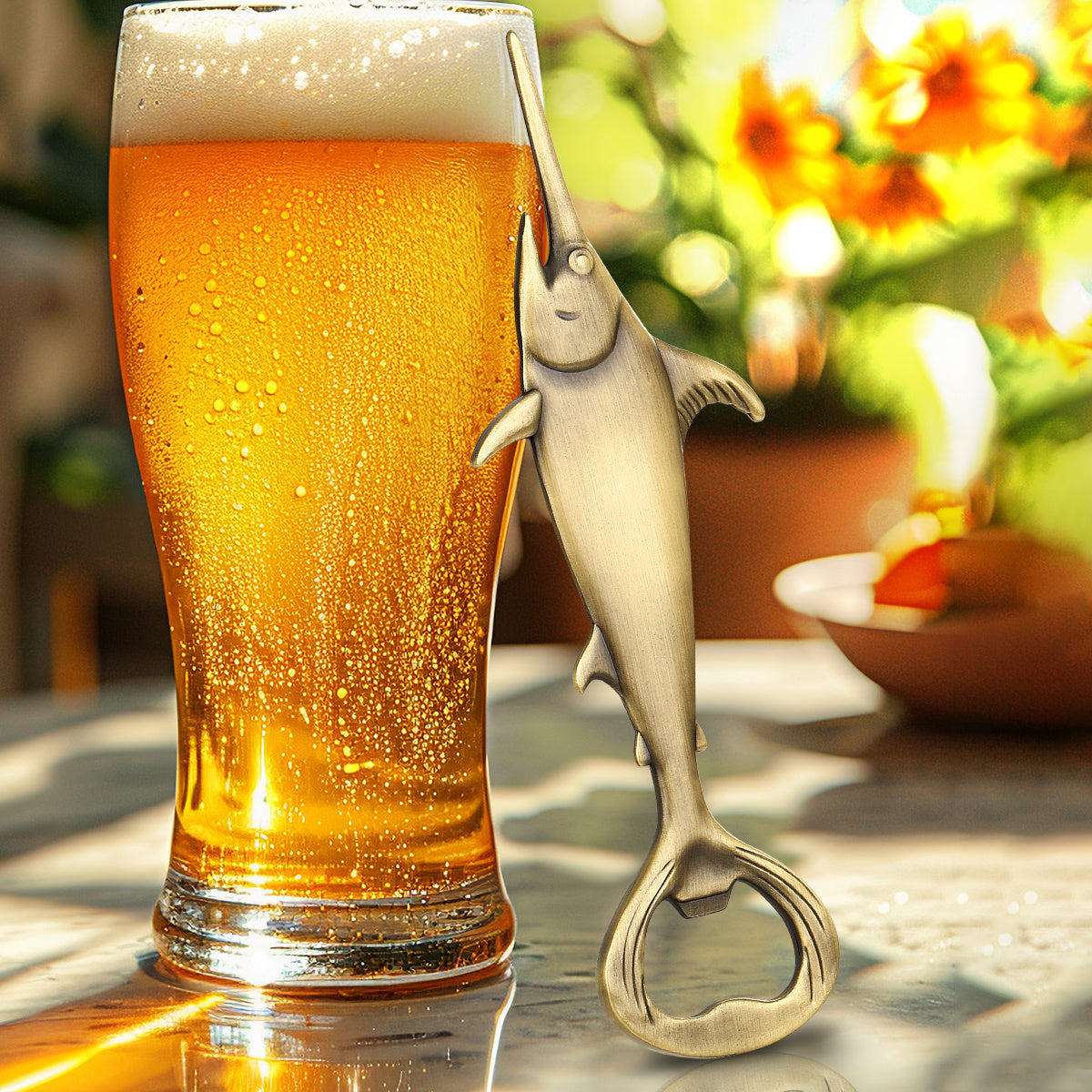 Swordfish Handle Metal Beer Bottle Openers