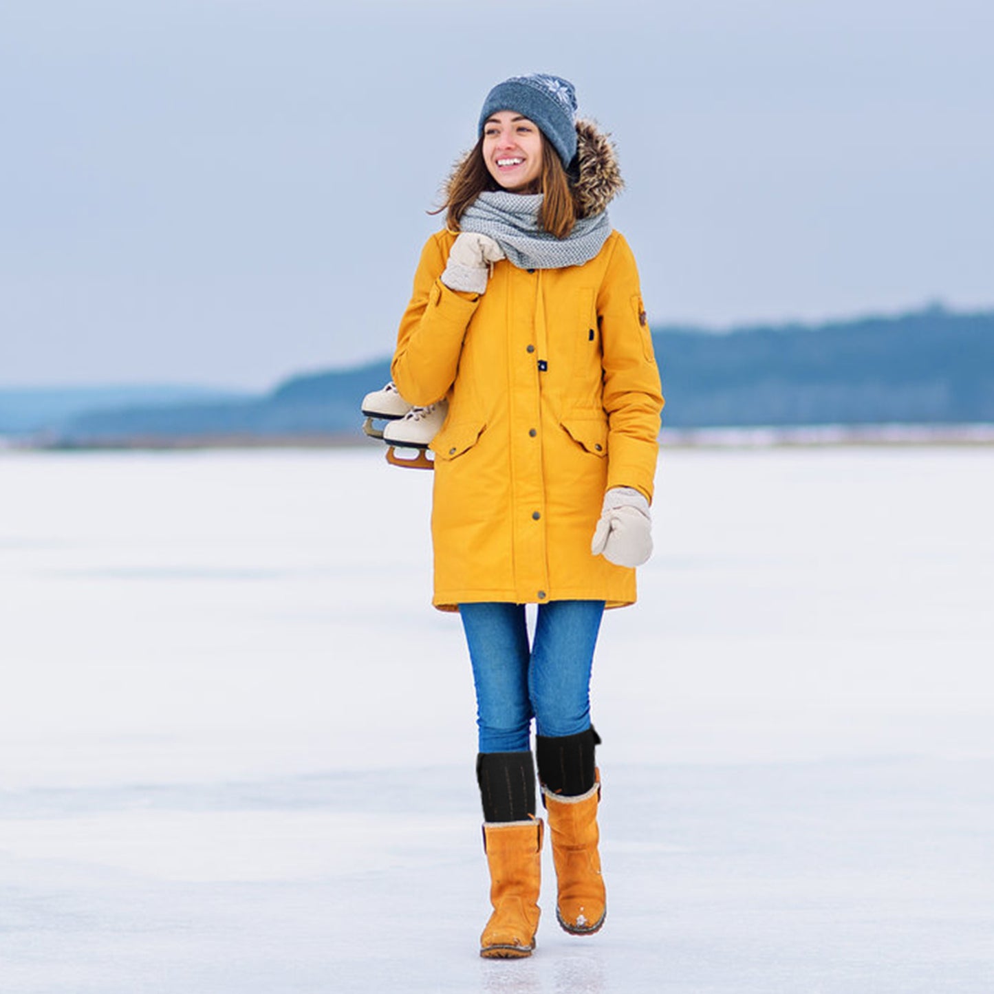 Stay Warm All Winter: App-Controlled Rechargeable Heated Socks for Men & Women