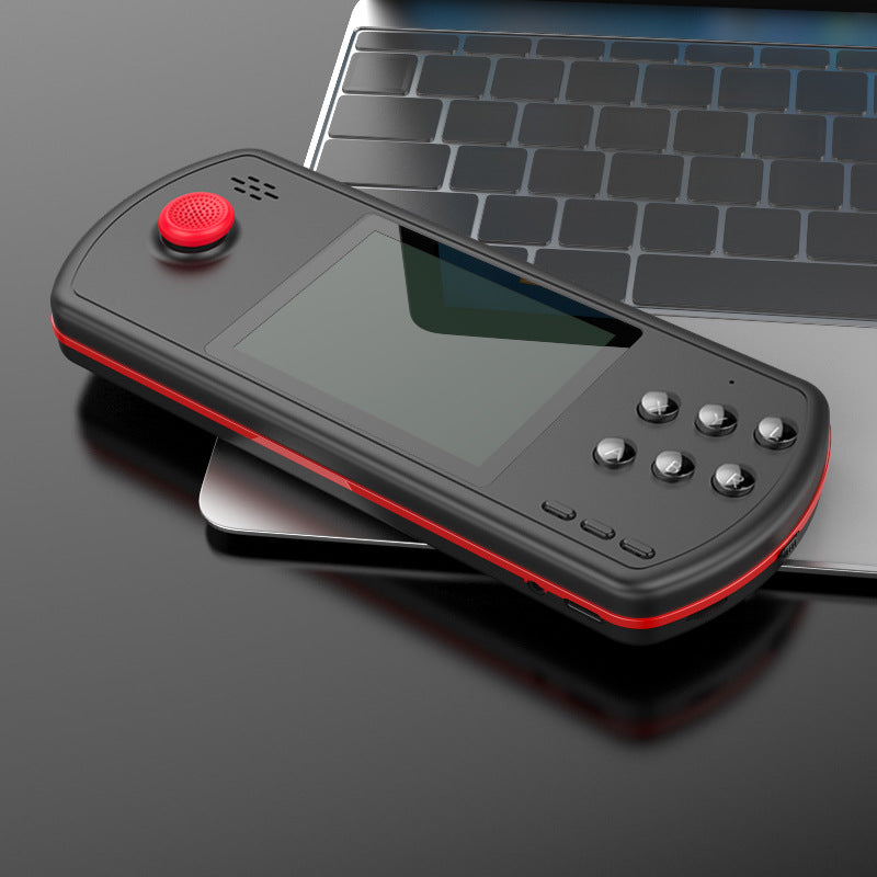 Portable 16-bit Gaming Console with Horizontal Display and High-Performance 3D Joystick.
