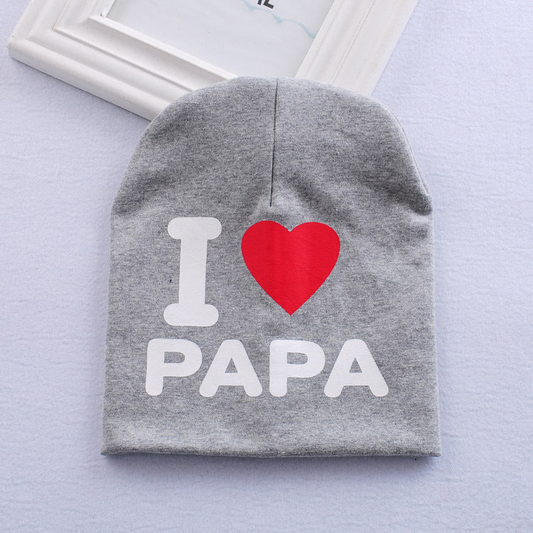 "I Love My Mama and Papa" Baby Hat