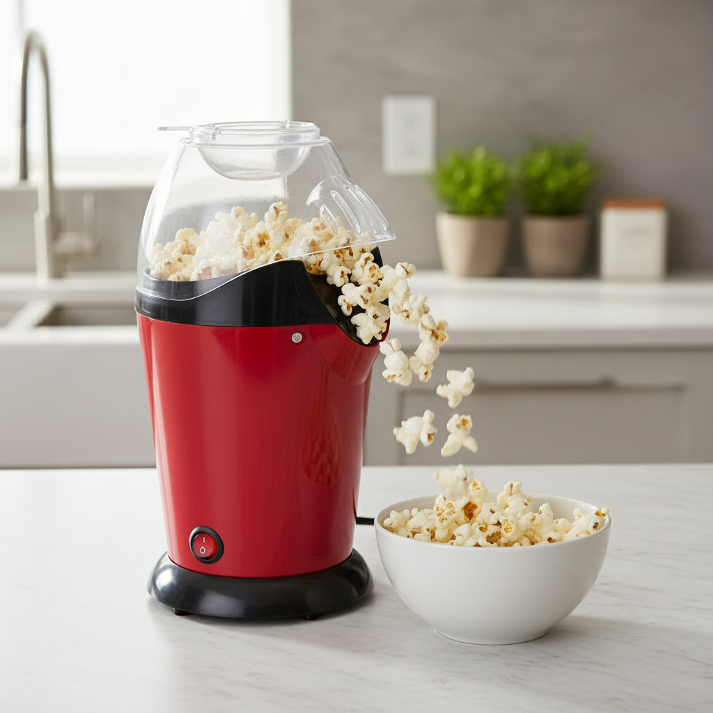 Compact Popcorn Maker.