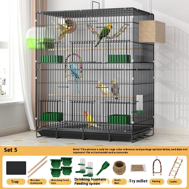 Home Fashion Double-Layer Bird Cage – Stylish & Spacious Design for Your Feathered Friends