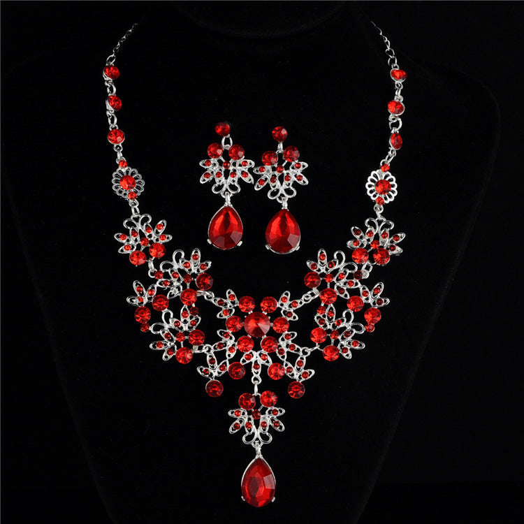 Bridal Necklace & Earrings Set - Elegant Wedding Jewelry Accessories for Bride