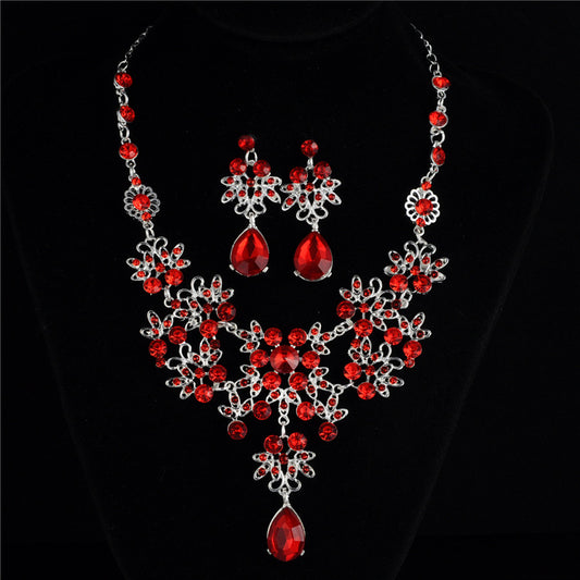 Bridal Necklace & Earrings Set - Elegant Wedding Jewelry Accessories for Bride