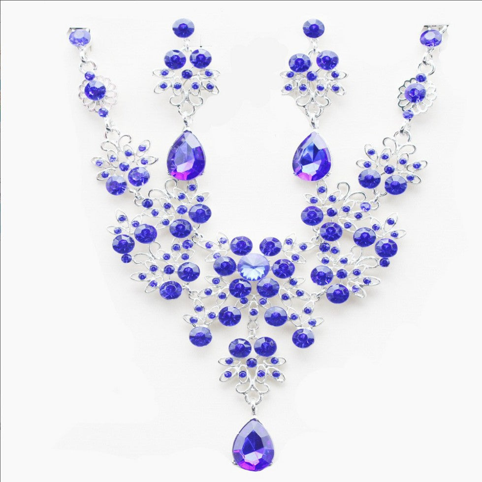 Bridal Necklace & Earrings Set - Elegant Wedding Jewelry Accessories for Bride