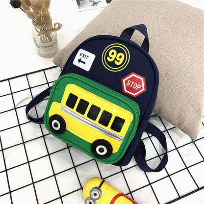 Children School Book Bag Small Boys Girls Cartoon School Backpack for Kids