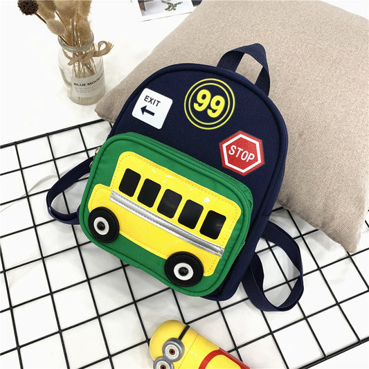 Children School Book Bag Small Boys Girls Cartoon School Backpack for Kids