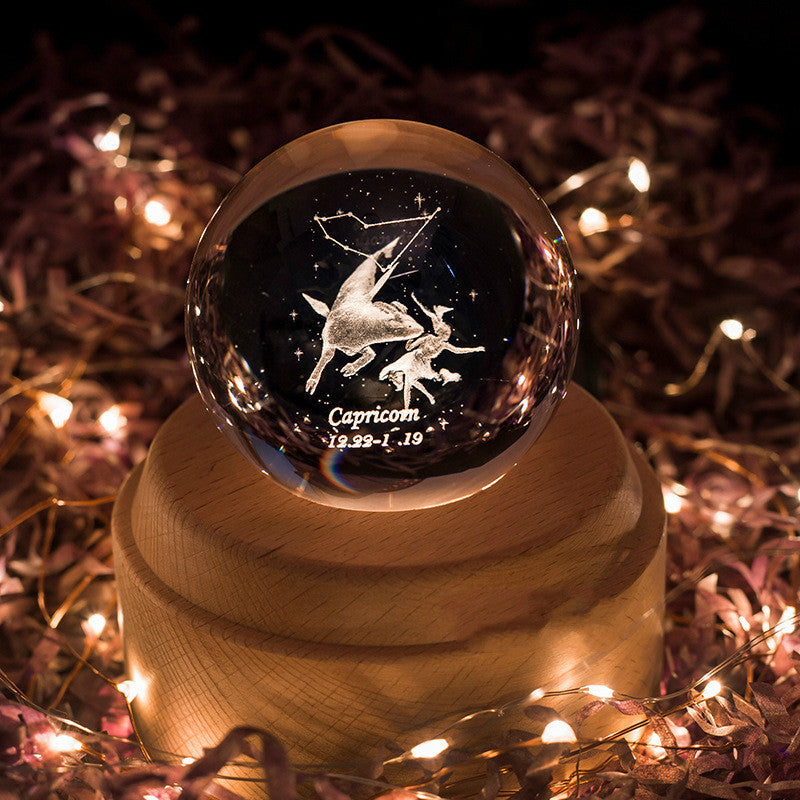 Constellation crystal ball music box