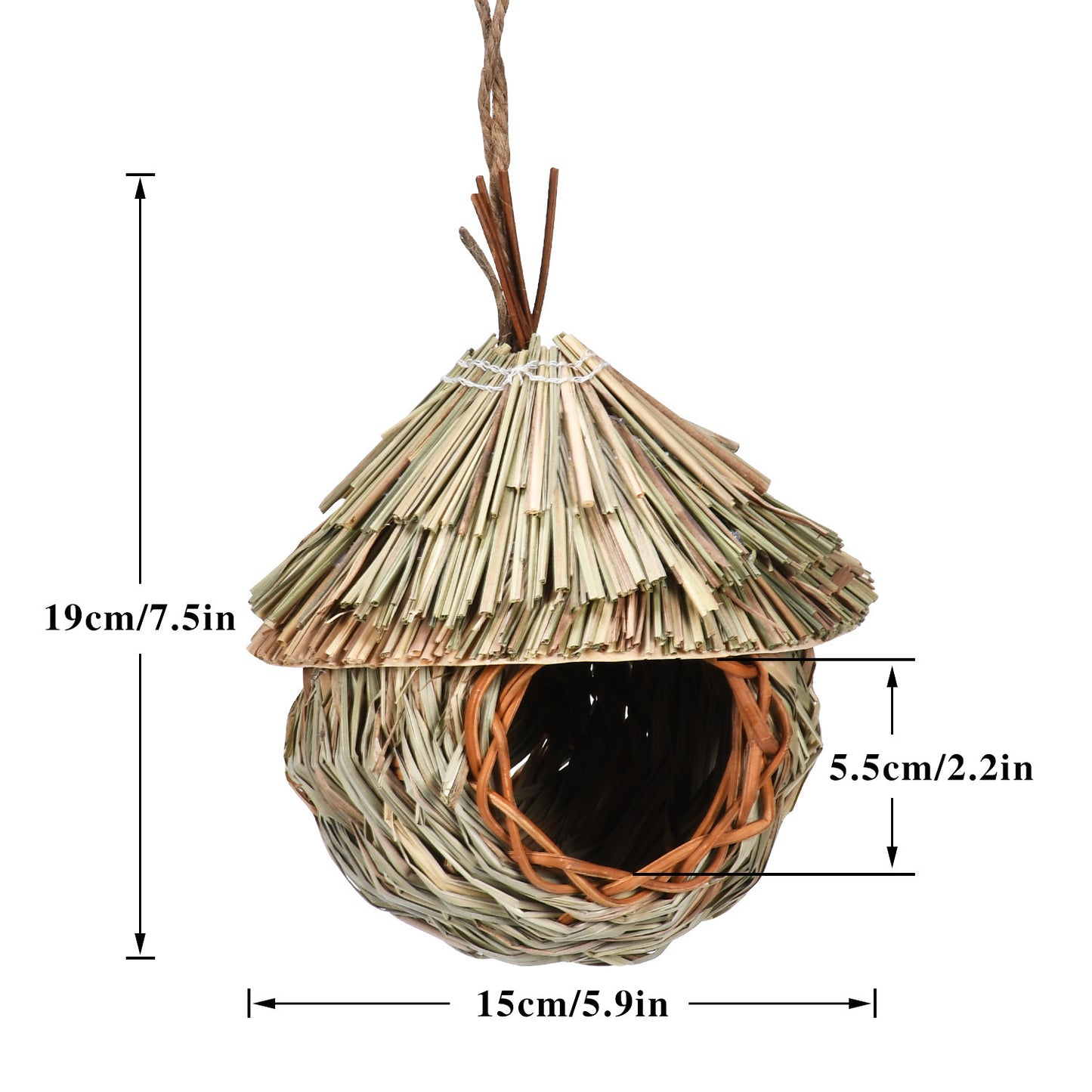 Creative Hanging Straw Bird Nest