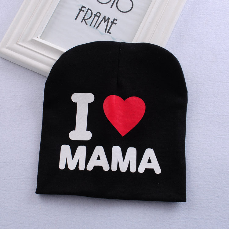 "I Love My Mama and Papa" Baby Hat