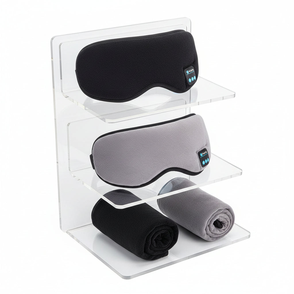 Bluetooth-enabled sleep-aid eye mask.