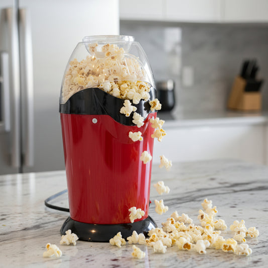 Compact Popcorn Maker.