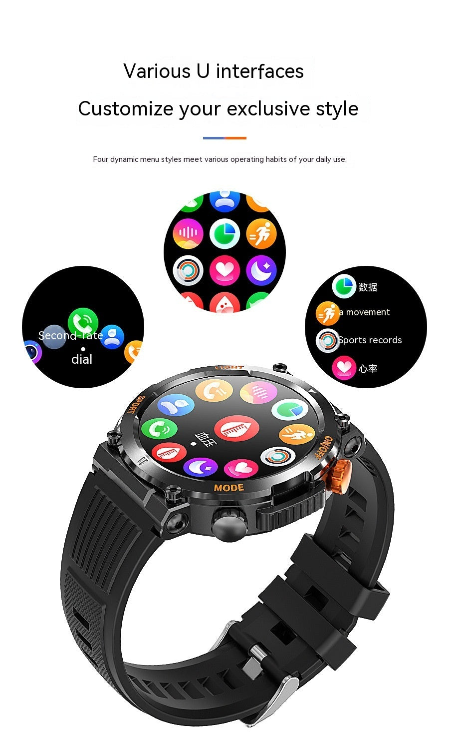 Stay Fit in Style – Smart Sport Watch with Health Monitoring”