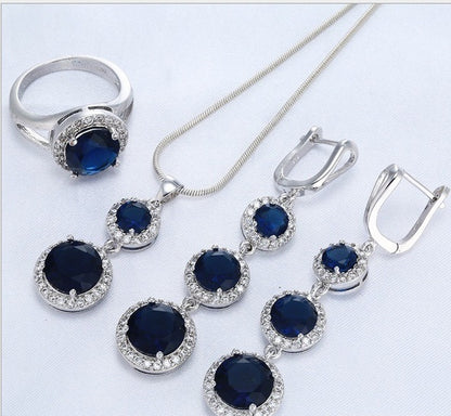 Bridal jewelry three-piece