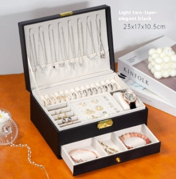 Exquisite Luxury Jewelry Box – Perfect for Gold, Necklaces, Earrings & Hand Jewelry