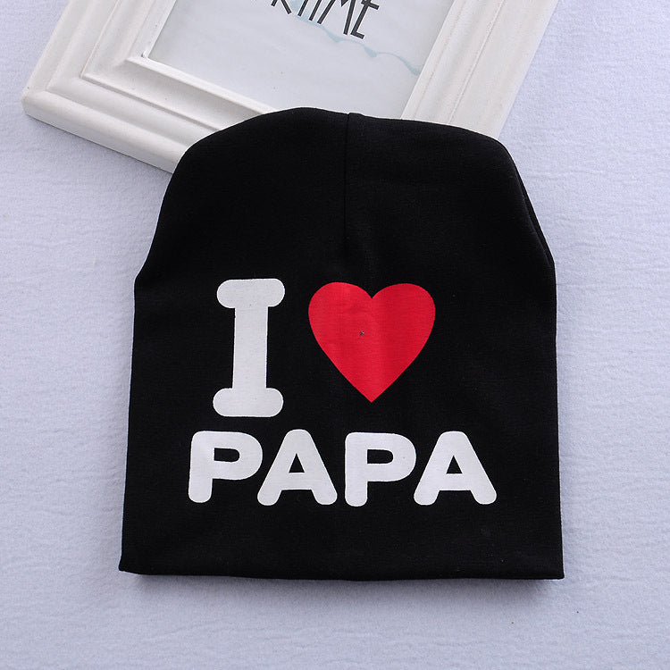 "I Love My Mama and Papa" Baby Hat