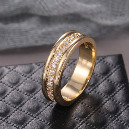 Gold and Silver Rhinestone Ring