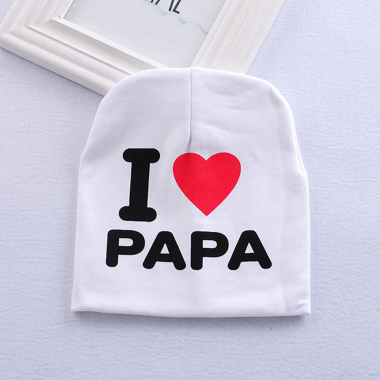 "I Love My Mama and Papa" Baby Hat