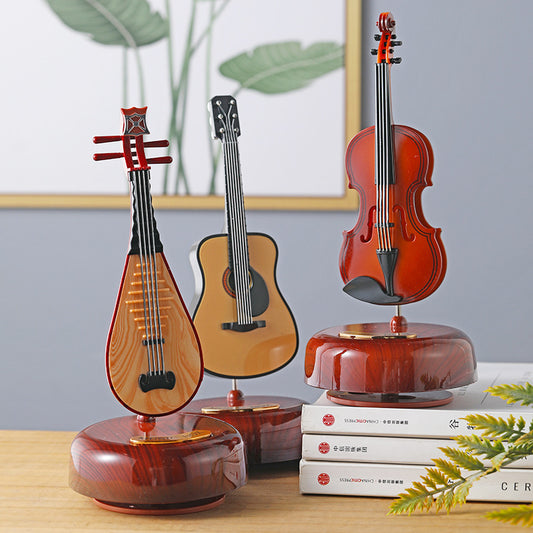 Violin Rotating Music Box Music Box gift