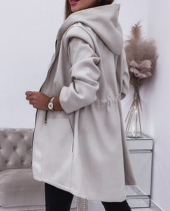 Women's Fall Winter Fashion Casual Hooded Coat