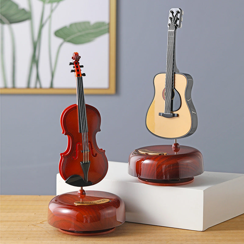 Violin Rotating Music Box Music Box gift