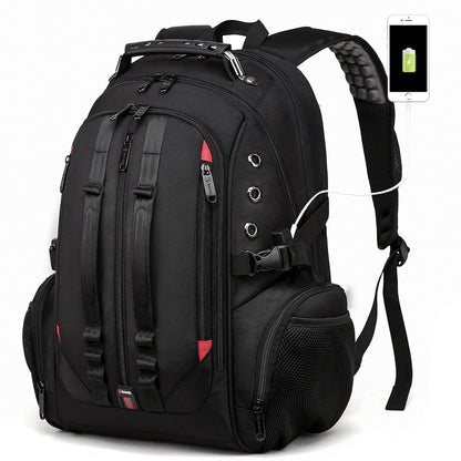 Middle School Student Schoolbag Waterproof Travel Earplugs Hole Charging Large Capacity Backpack