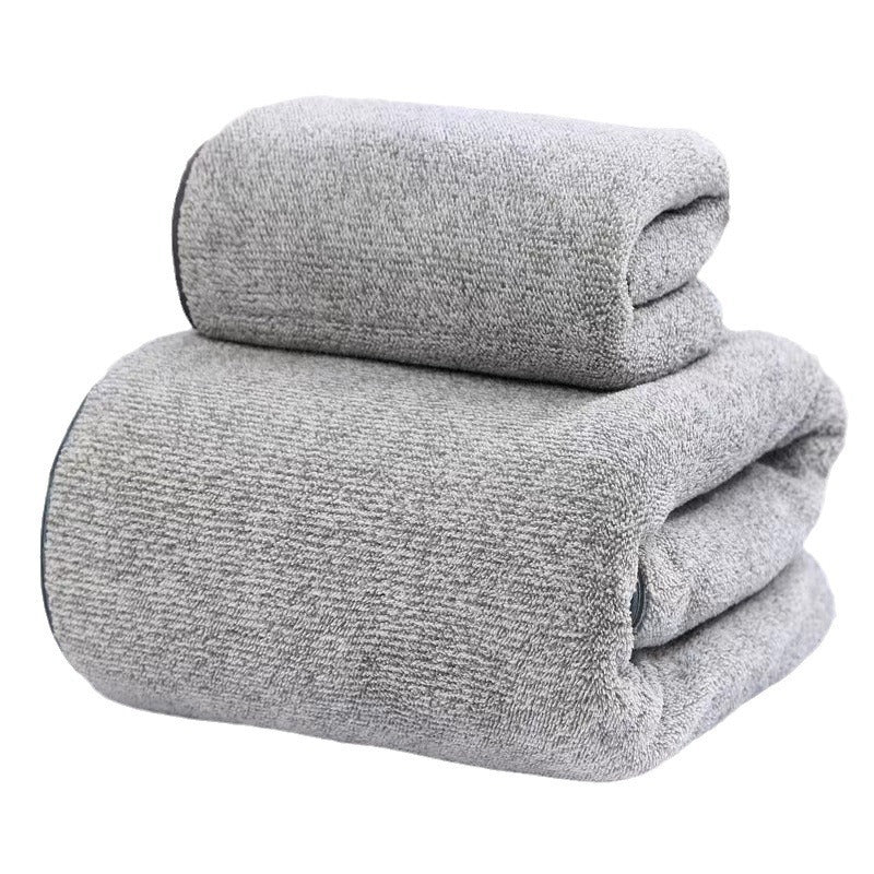 Thick Bamboo Charcoal Fiber Coral Fleece Towels