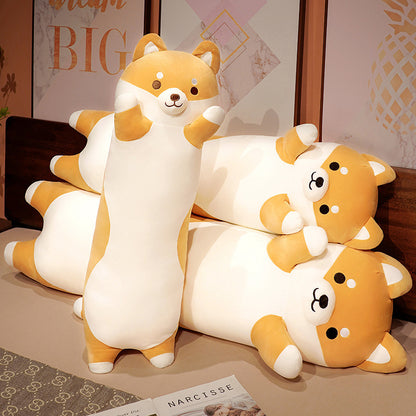 Giant Shiba Plush Pillow – Cute Bed & Couch Backrest Cushion