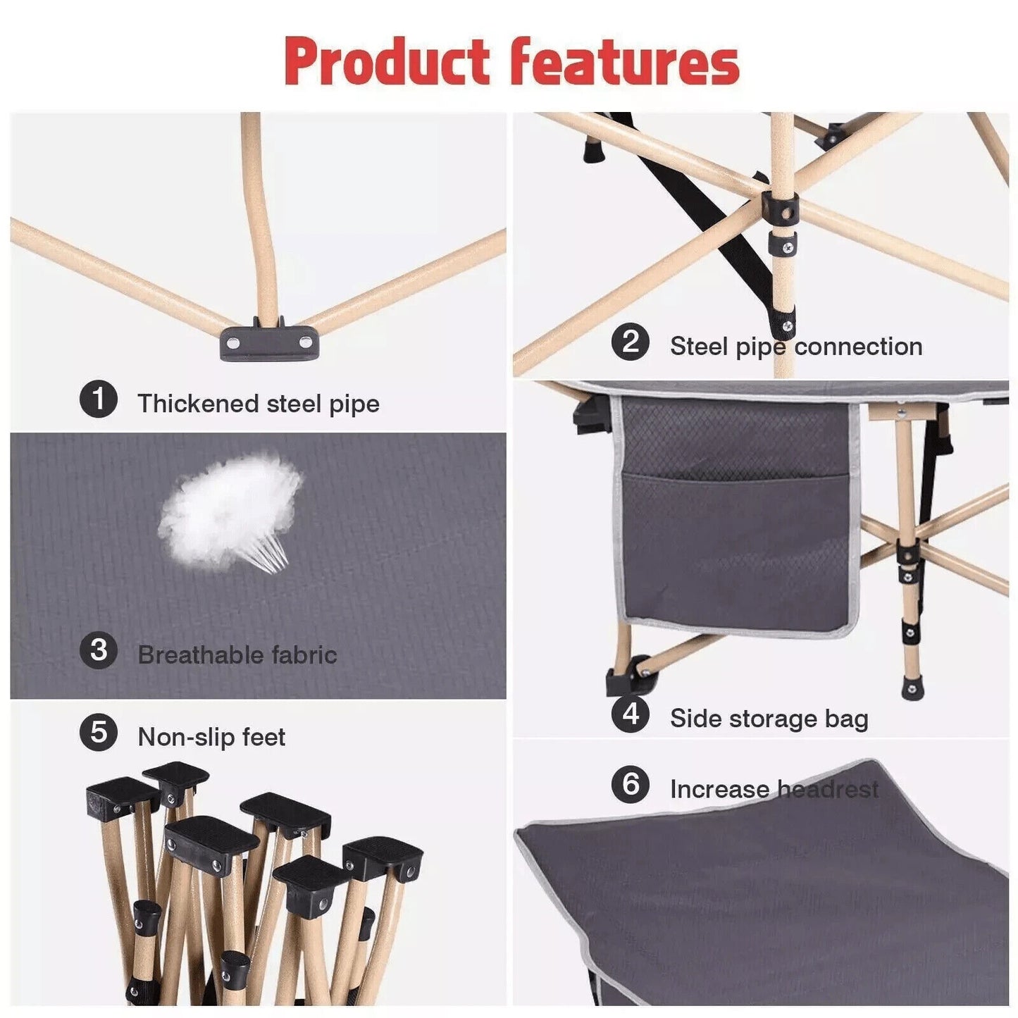 Portable Heavy Duty Guest Bed – Ideal for Camping & Travel"