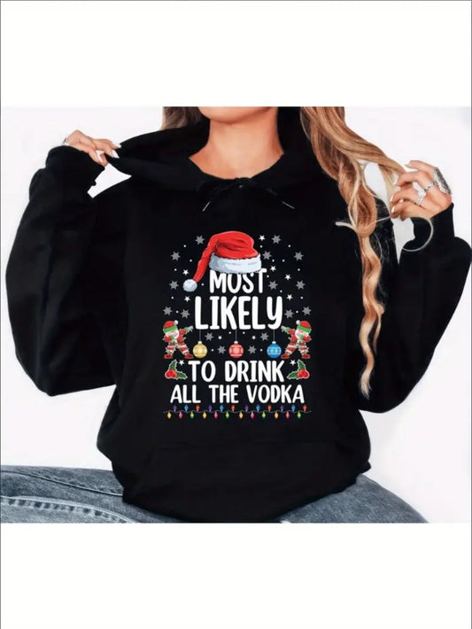 Funny Christmas Hooded Sweatshirt