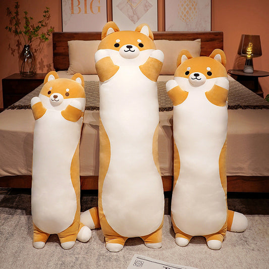 Giant Shiba Plush Pillow – Cute Bed & Couch Backrest Cushion