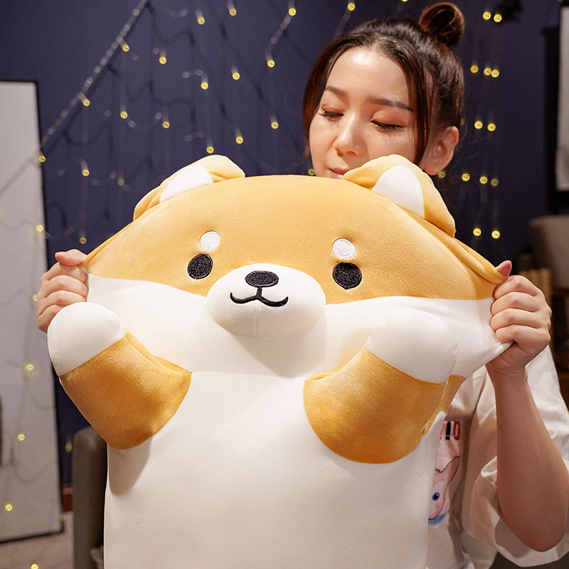 Giant Shiba Plush Pillow – Cute Bed & Couch Backrest Cushion