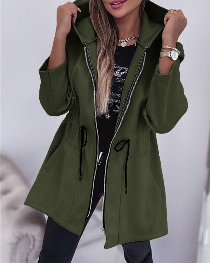 Women's Fall Winter Fashion Casual Hooded Coat