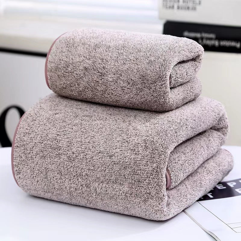 Thick Bamboo Charcoal Fiber Coral Fleece Towels