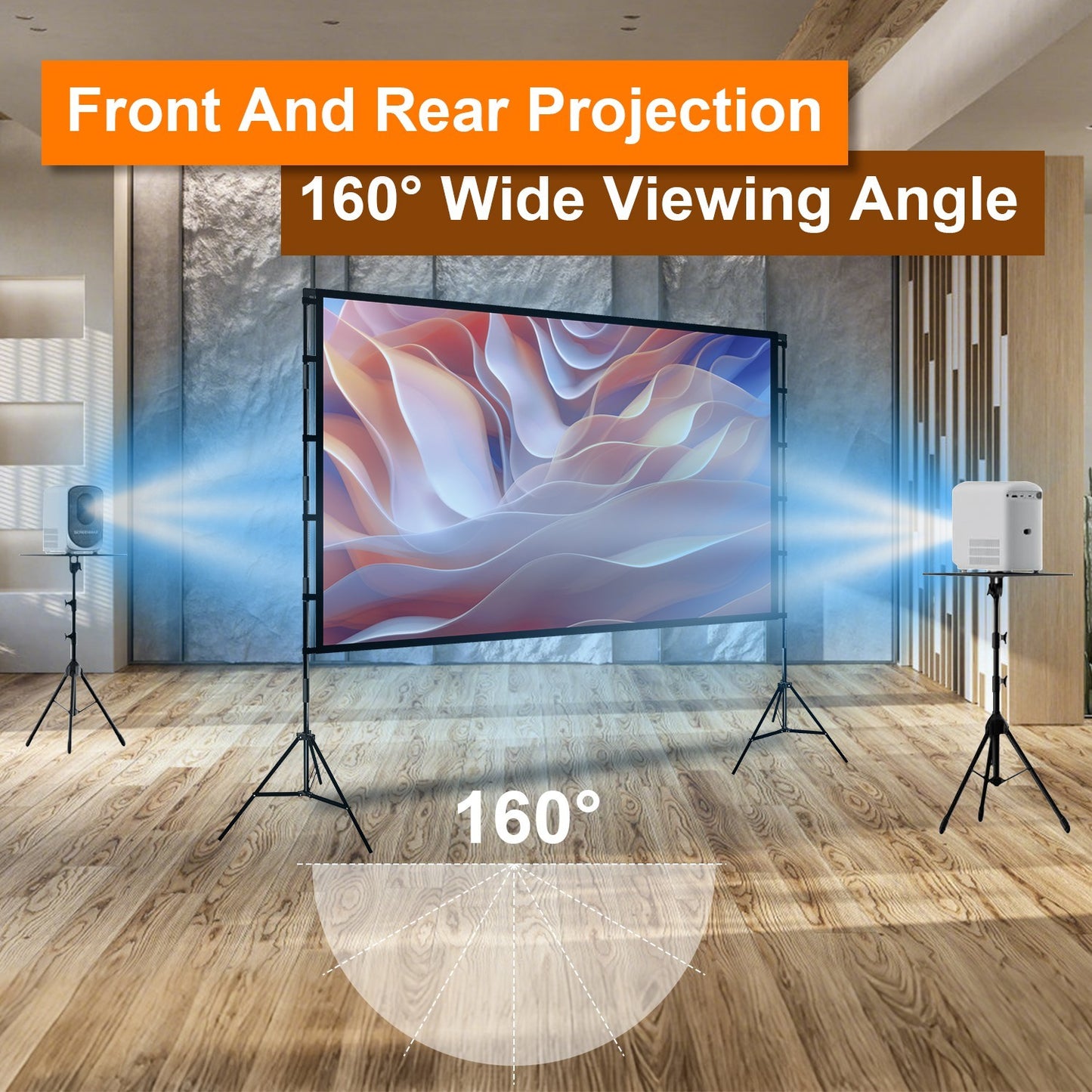 Projector Screen With Stand