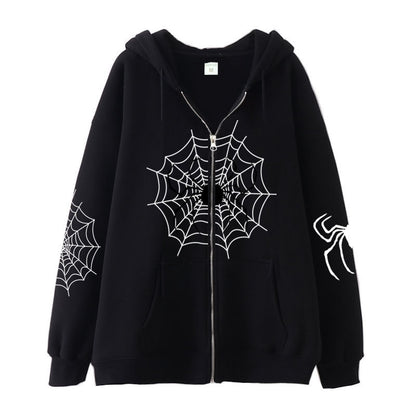 Spider Zipper Sweater Halloween Decoration
