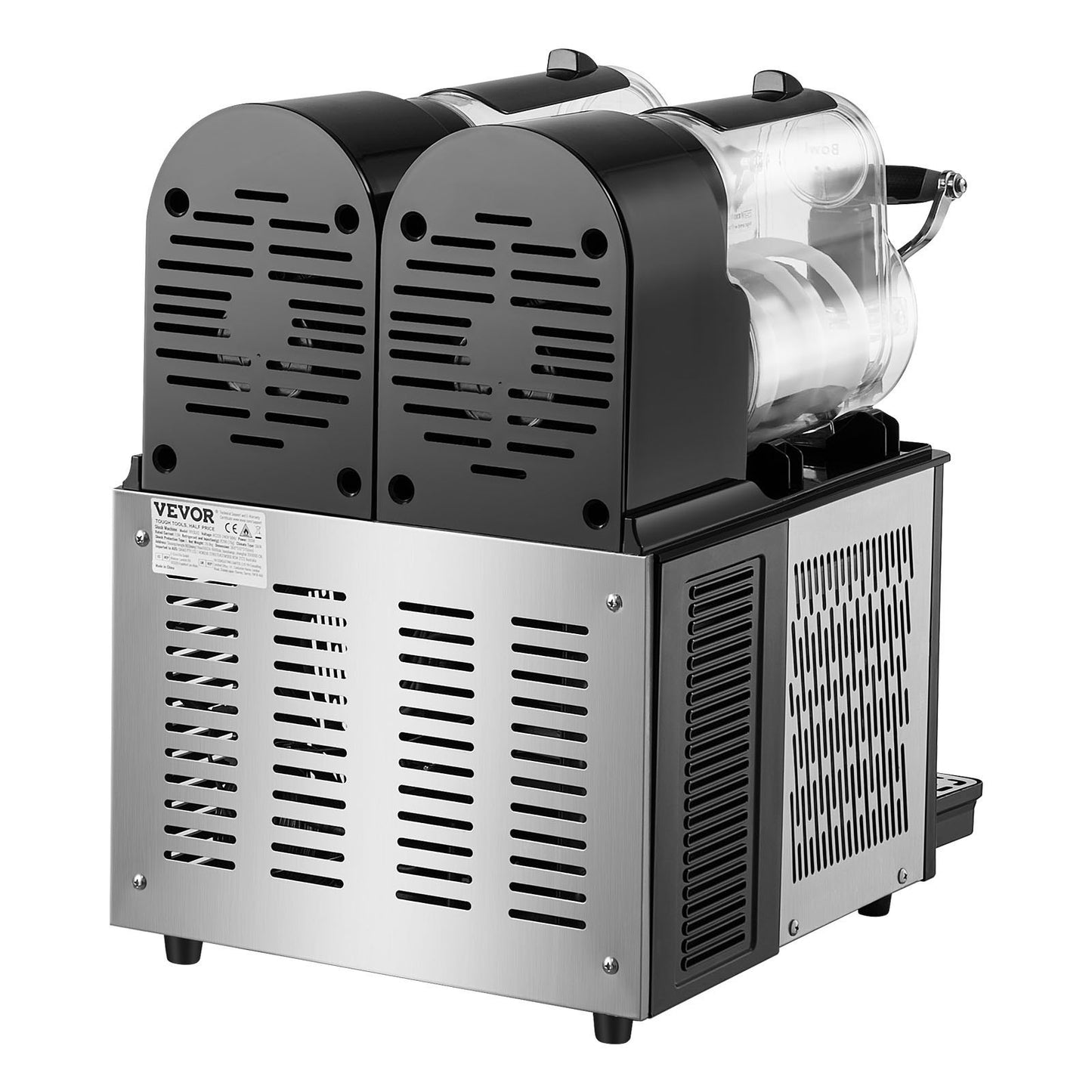 Slush Beverage Dispenser with Temperature Retention.