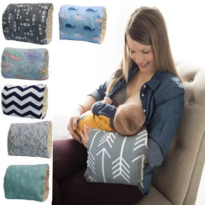 “Adjustable Baby Cotton Nursing Arm Pillow – Soft, Washable & Comfortable Breastfeeding Cushion”