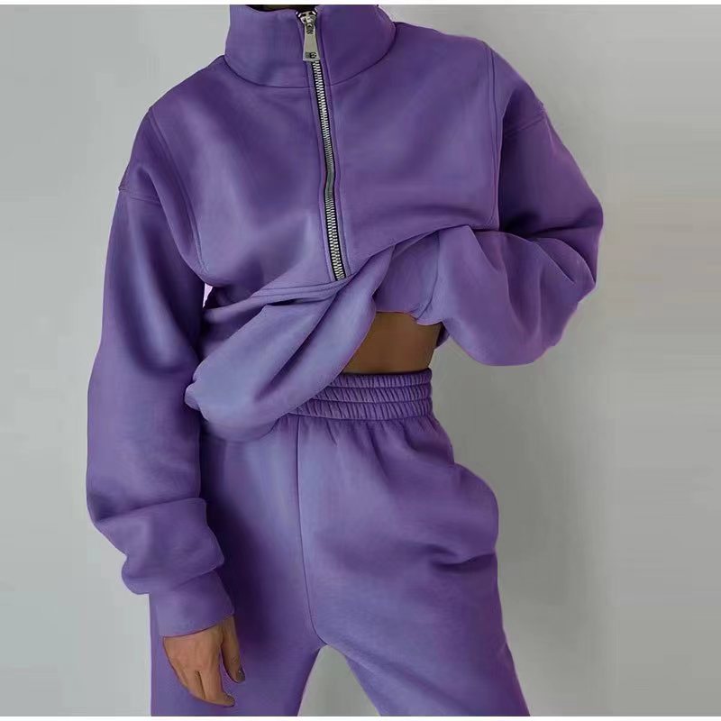 Sportswear Long Sleeve Sweatshirt And Trousers For Spring Fall Women's Clothing