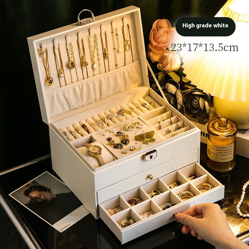 Exquisite Luxury Jewelry Box – Perfect for Gold, Necklaces, Earrings & Hand Jewelry
