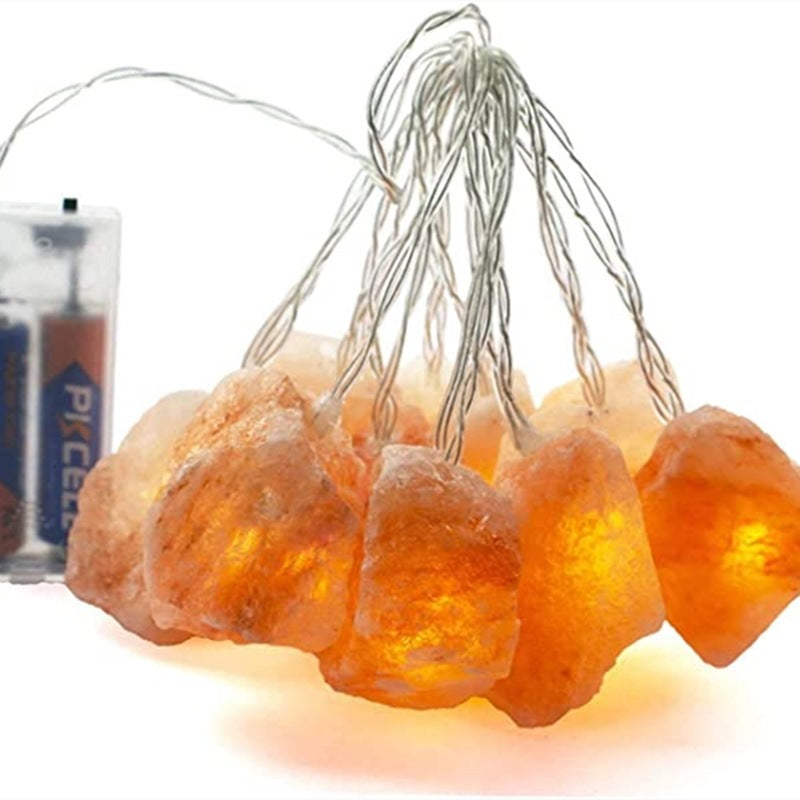 Crystal Salt Light LED Lighting Chain Himalayan Rose Salt Night Light.