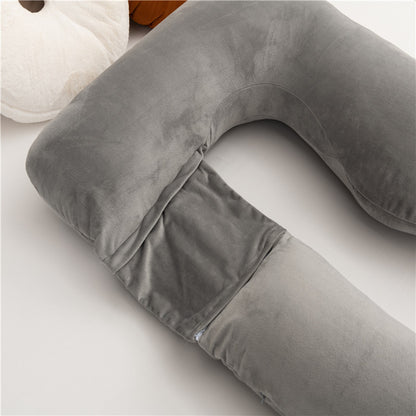 Pregnancy Pillow Detachable Multifunctional Siesta Pillow Cushion Lumbar Pillow Belly Support Pillow
