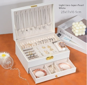Exquisite Luxury Jewelry Box – Perfect for Gold, Necklaces, Earrings & Hand Jewelry
