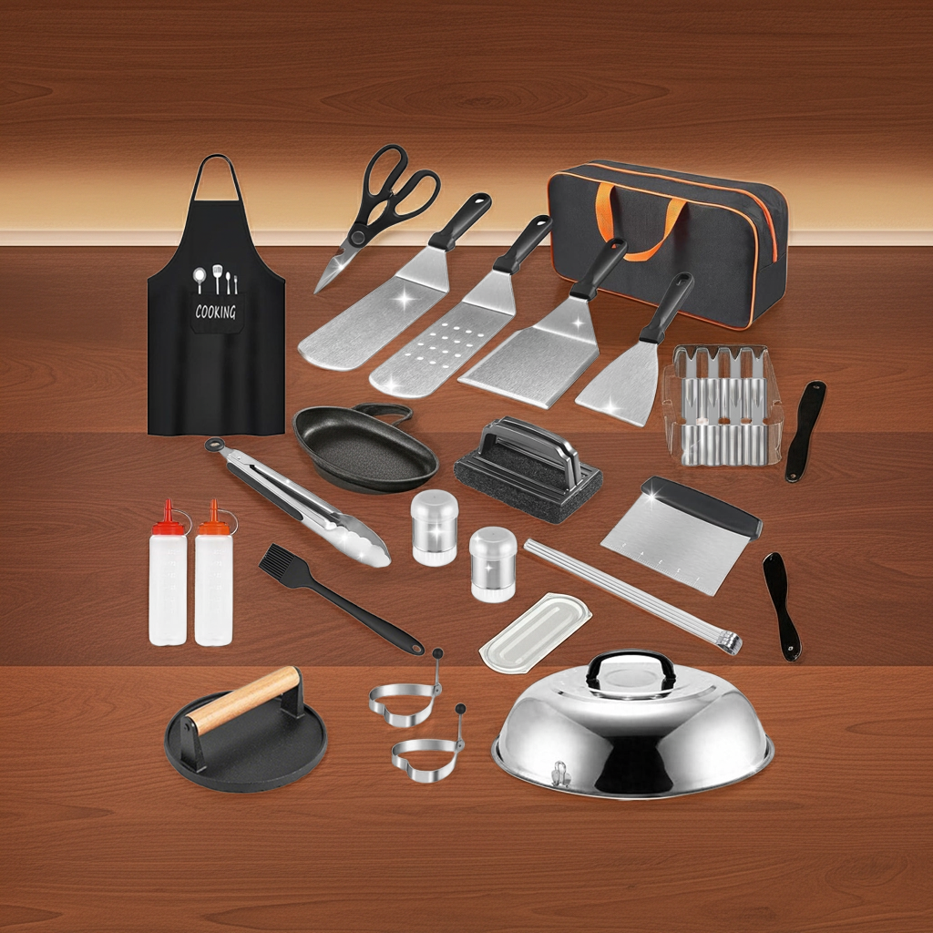 31-Piece Griddle Accessory Kit for Camp Chef and Flat Top Grills