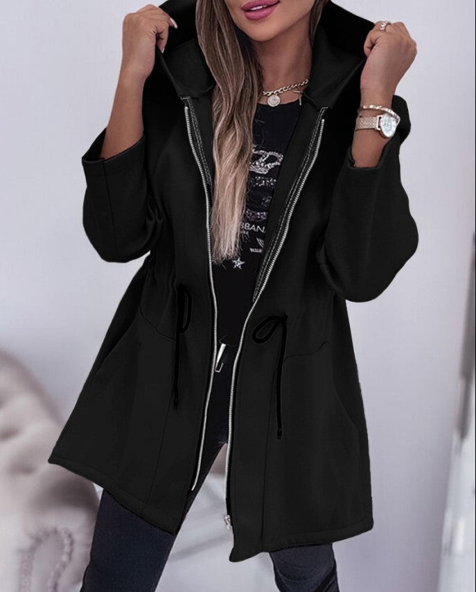 Women's Fall Winter Fashion Casual Hooded Coat